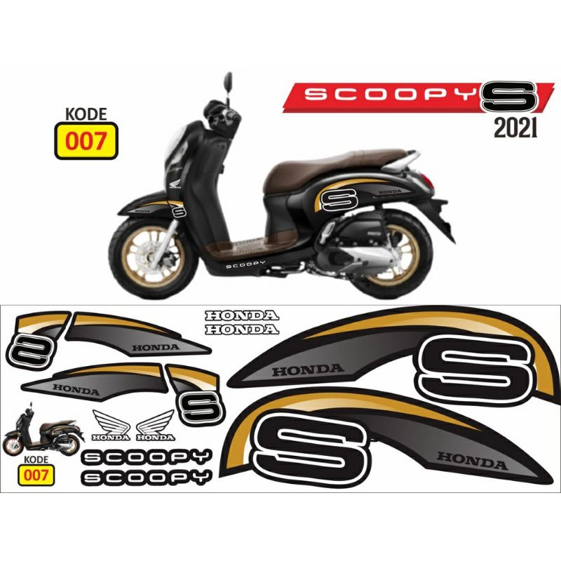 Jual Stiker striping Scoopy S new 2021 stckier scopy 2022 lis honda ...