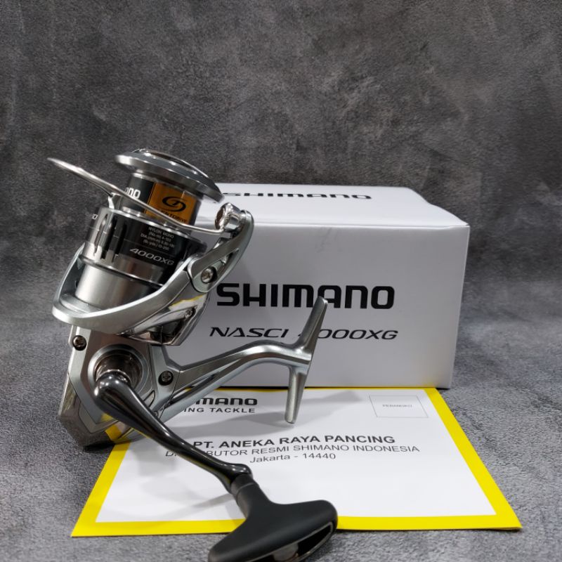 reel shimano nasci 4000 Nasci spinning reels feature CoreProtect to increase durability and water resistance without creating an additional heavy rotational feeling Jual Reel Shimano Nasci 4000