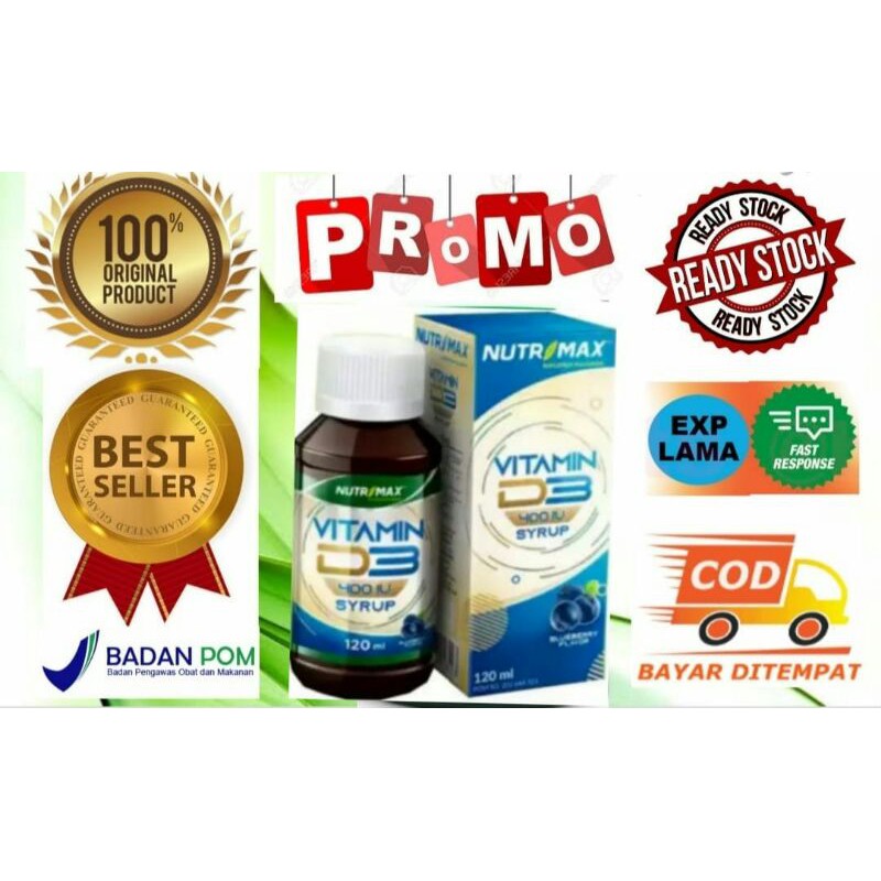 Jual Vitamin D3 400 IU syrup (120ml) Shopee Indonesia