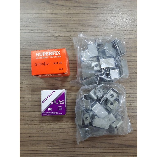 Jual Paku Ramset + Mesiu + Angle Clip Tebal 2mm Shopee Indonesia