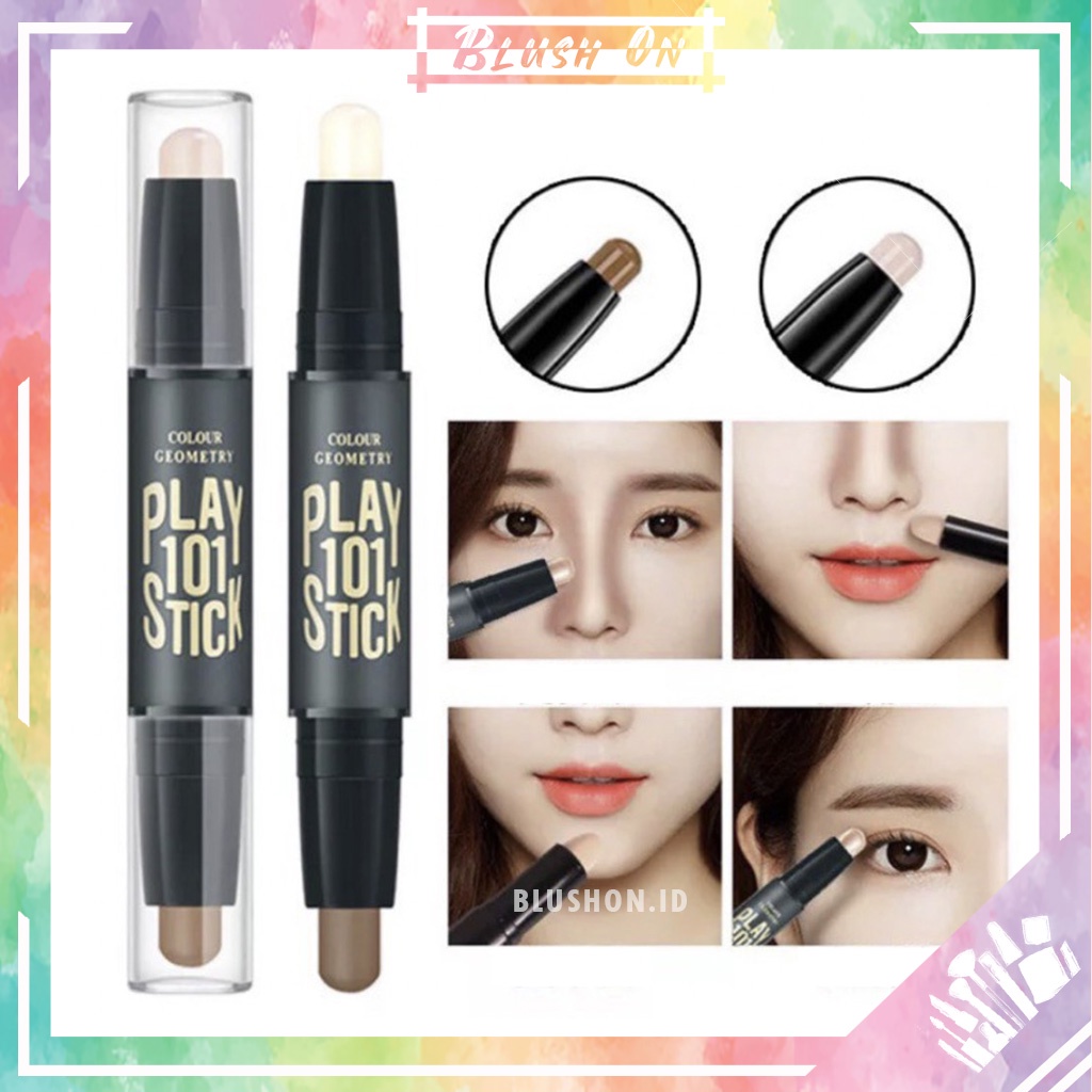 Jual LAMEILA Concealer Stick Geometry Countour Stick Duo Face Stick 1002 Shopee Indonesia