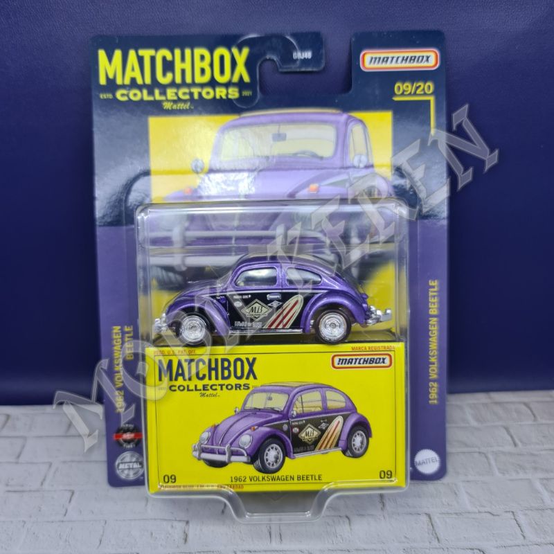 Jual Diecast Matchbox Collector 1962 Volkswagen Beetle Blue Ban Karet ...