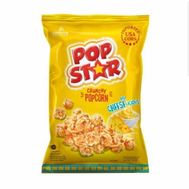 Jual Savoria - Pop Star Crunchy PopCorn rasa Cheeseliscious - 75 gr ...