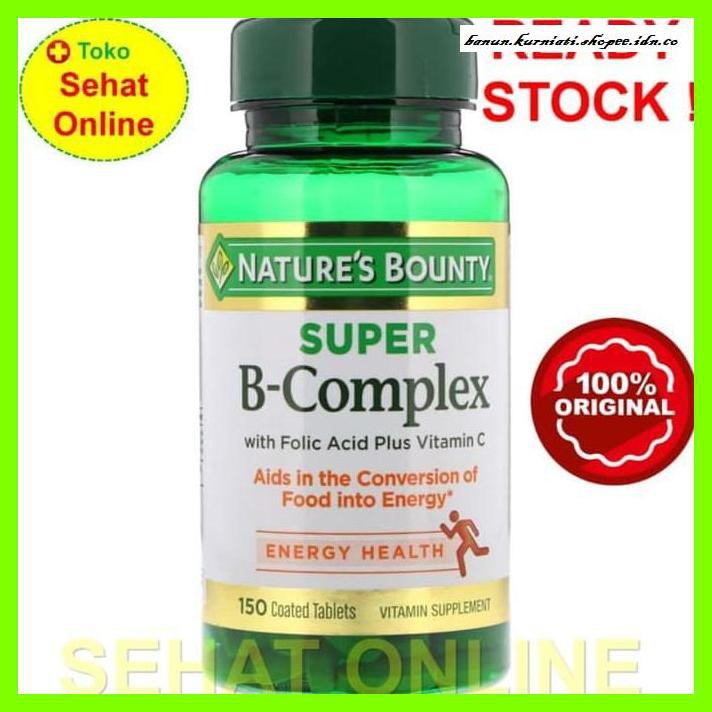 Jual VITAMIN-B- NATURE'S BOUNTY SUPER B-COMPLEX WITH FOLIC ACID ...