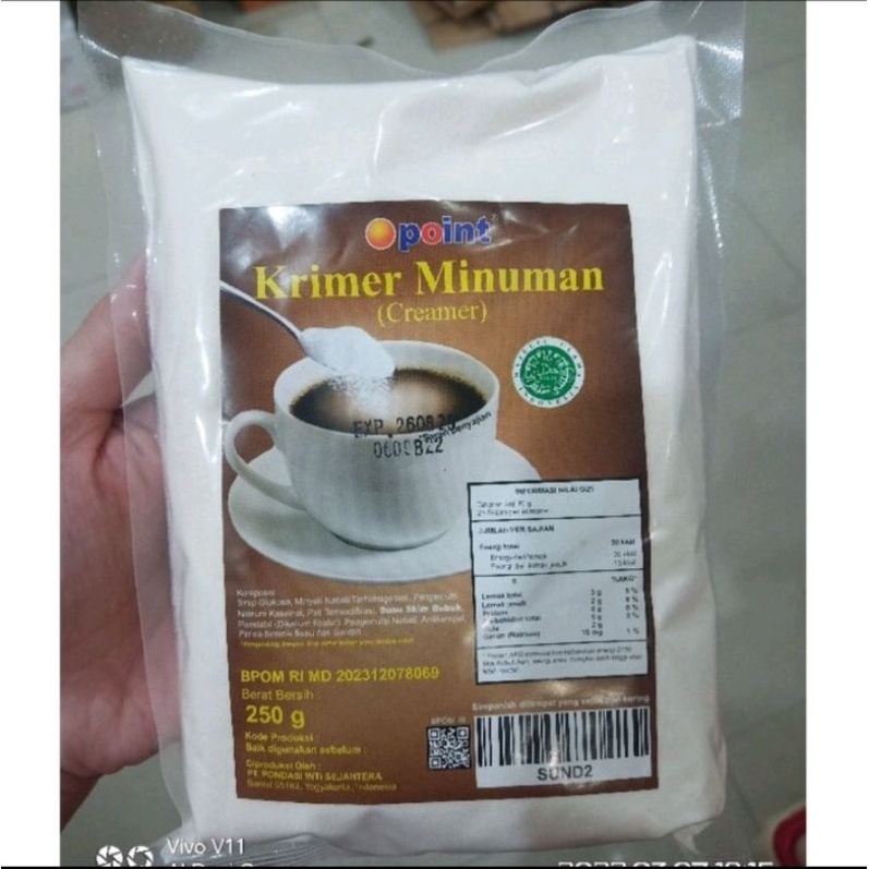 Jual Point Krimer Minuman 250gr / Creamer Bubuk / krimer bubuk Shopee
