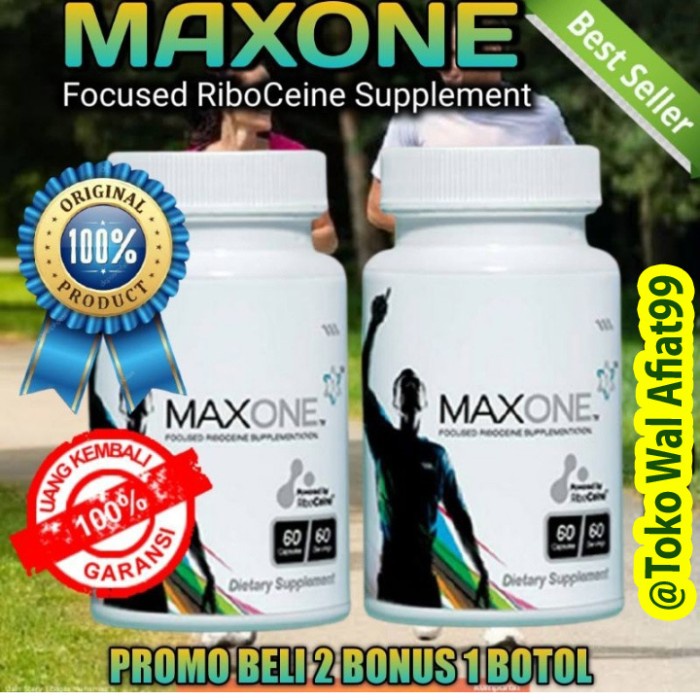 Jual (Promo 2 Botol) Suplemen Dan Stamina Tubuh MaxOne Focused ...