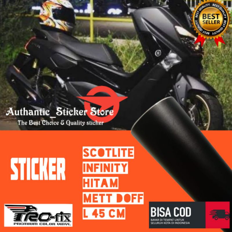 Jual Stiker skotlet metalik krom hitam doff scotlite mett chrom doff