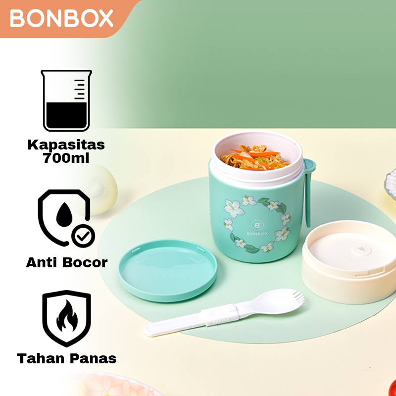 Jual BONBOX Kotak Makan Plastik Multifungsi Lunch Box Susun ...