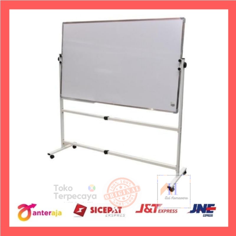 Jual Papan Tulis/Odi Papan Tulis Doubleside 90x120 Cm Dengan Roda ...
