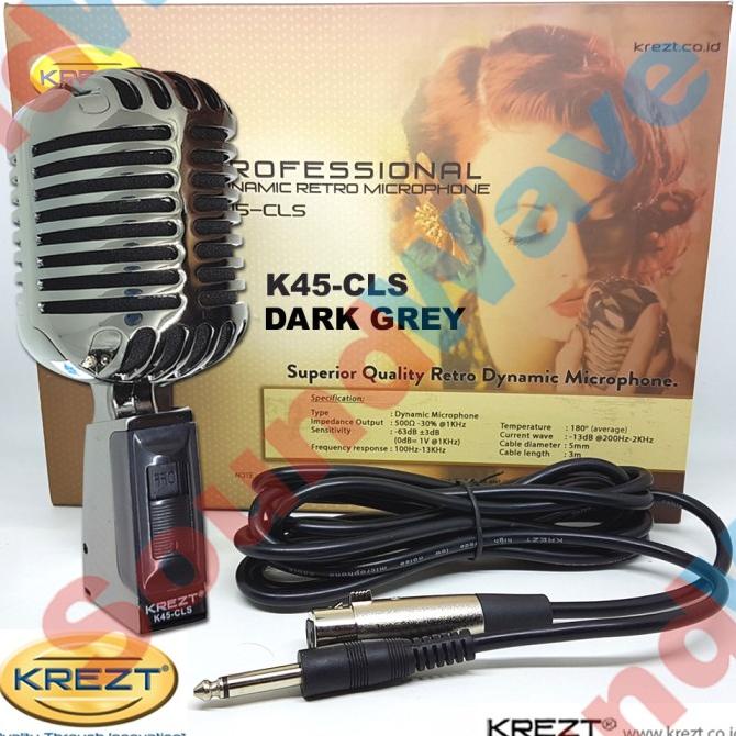 Jual Krezt New K Cls Mic Retro Microphone Classic Mik Klasik Kabel K Shopee Indonesia