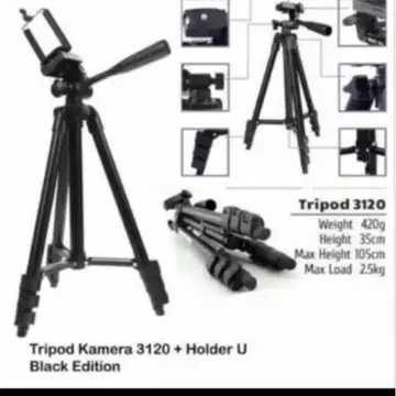 Tripod 3120 Full Black 1Meter Holder U Universal Weifeng