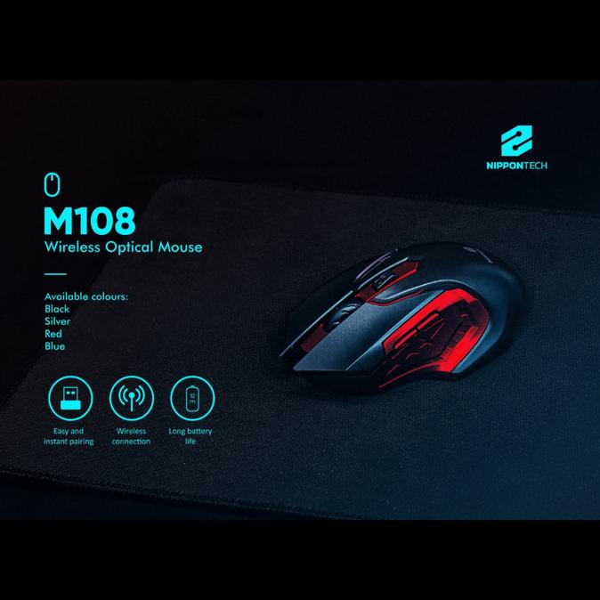 Jual Mouse wireless M108. No Battery. Termurah | Shopee Indonesia