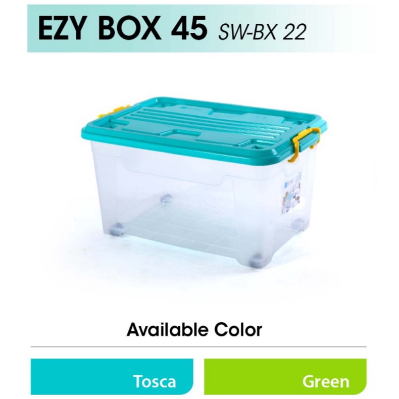 Jual Container box beroda 45 liter Ezy | Shopee Indonesia