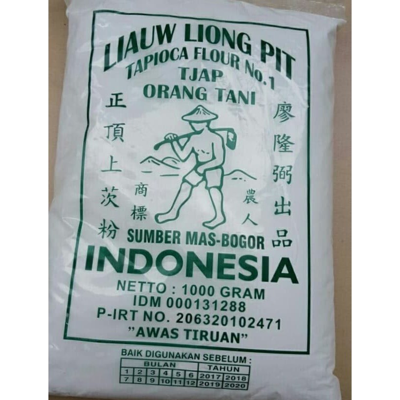 Jual Tepung Tapioka Liauw Liong Pit Sagu Tapioca No 1 Tjap Orang Tani 1