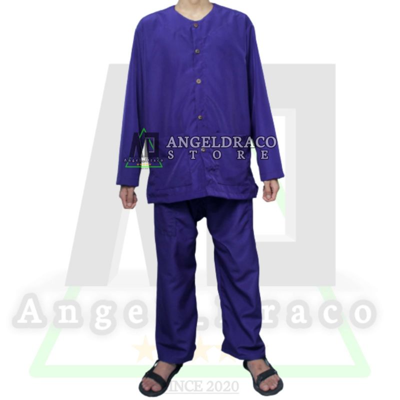 Jual GM Stelan Baju Pangsi Warna Ungu Sunda Betawi Laki Laki Dewasa