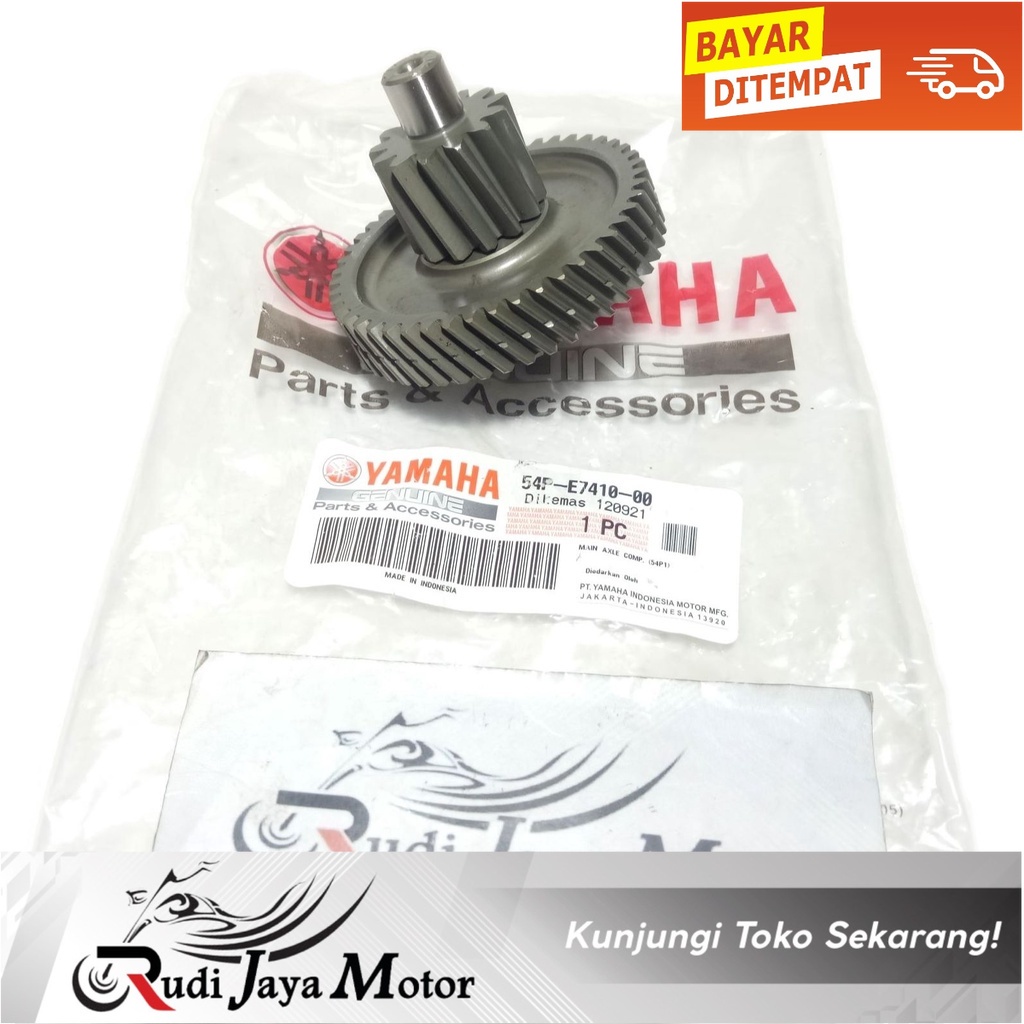 Jual MAIN AXLE COMP GIGI RASIO TRANSMISI MIO J 54P-E7410-00 ORI YAMAHA ...