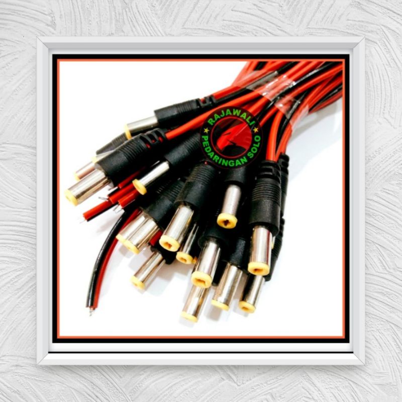 Jual KABEL BUNTUNG 30CM JACK DC MALE KABEL POWER DC MALE CCTV ARDUINO ...