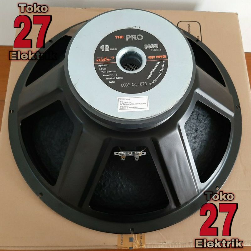 Speaker ads best sale 18 inch subwoofer