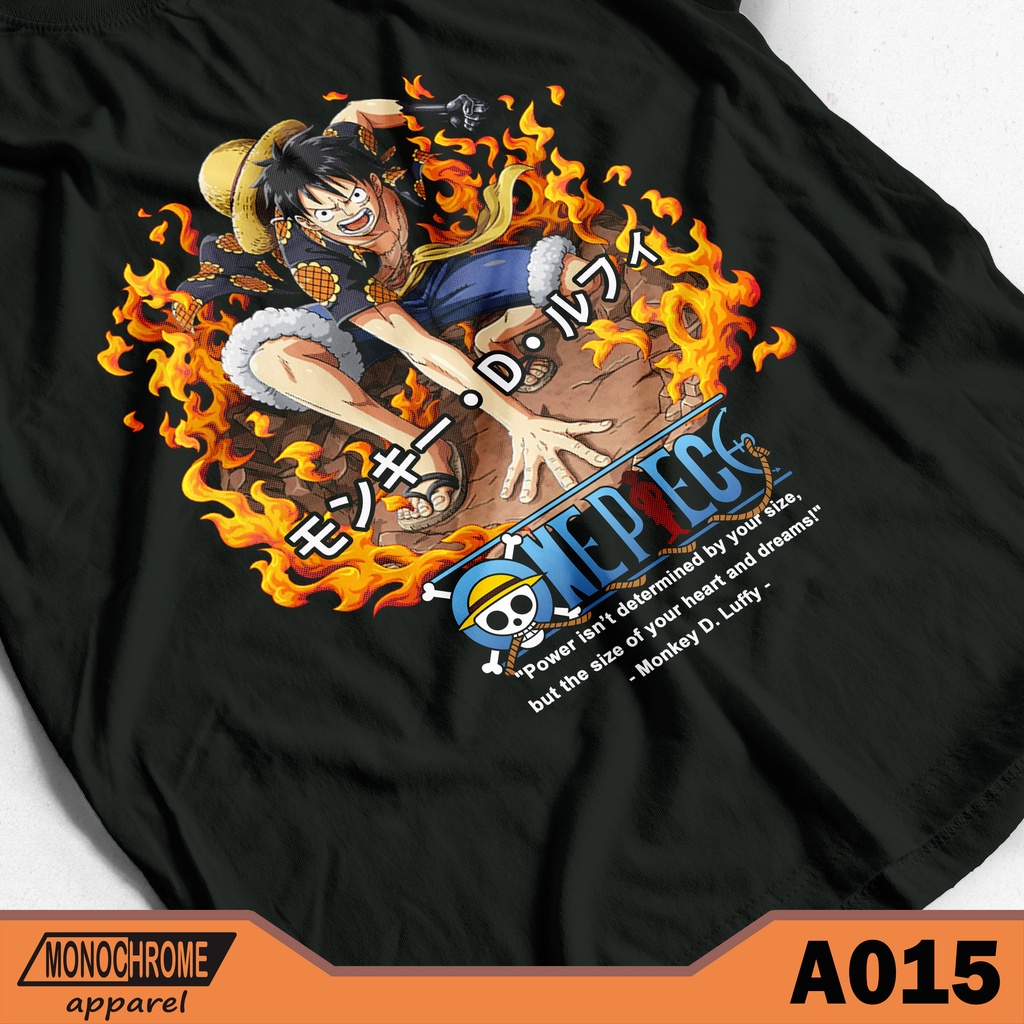 Jual Karafuto Kaos Baju Distro Pria Anime Jepang One Piece Portgas D Ace Brook Luffy Sabo Sanji