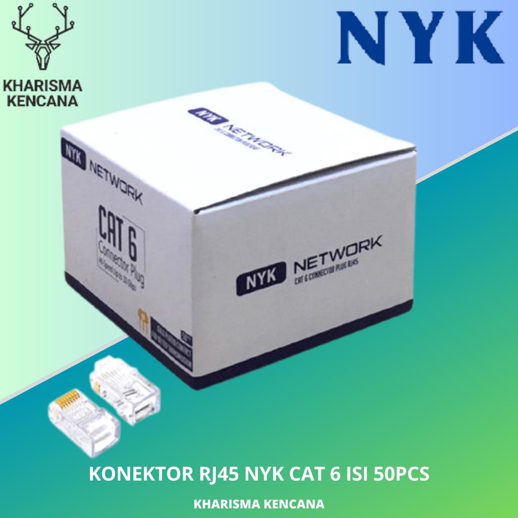Jual KONEKTOR RJ45 NYK CAT 6 ISI 50PCS | Shopee Indonesia