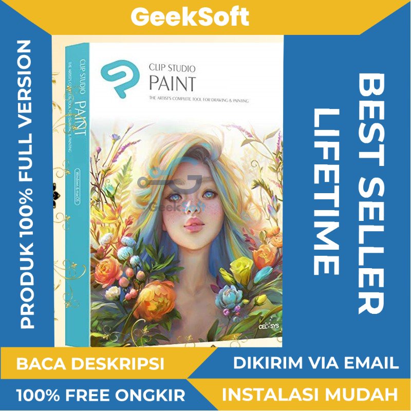 Jual [FULL VERSION] Clip Studio Paint EX 1.11.1 LIFETIME BONUS