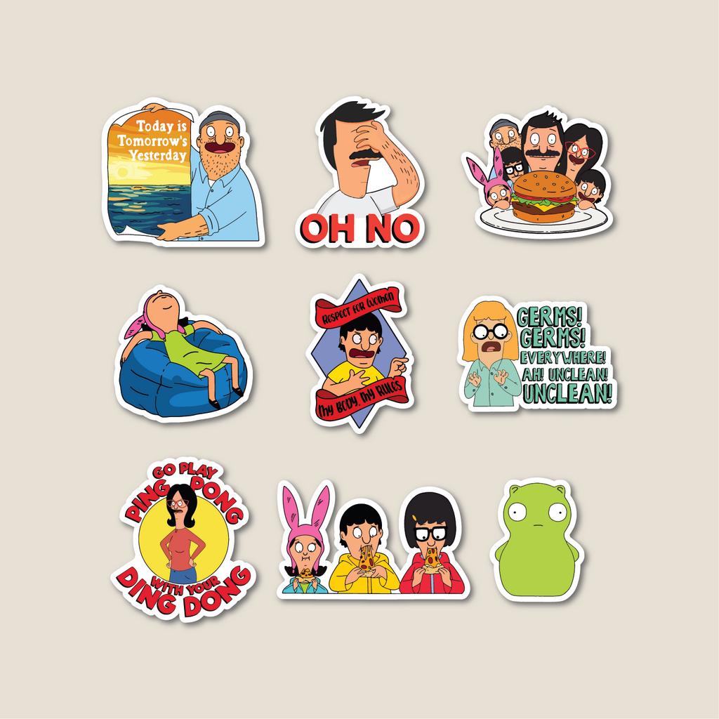 Jual STICKER PACK BOB'S BURGERS | STICKER TUMBLER | STIKER LAPTOP KOPER ...