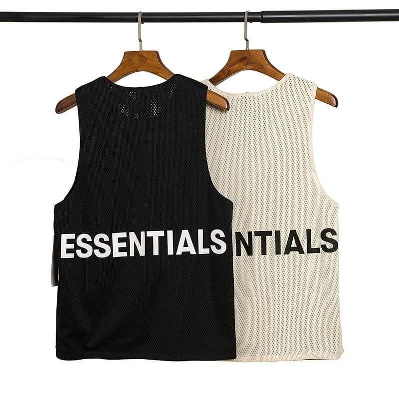 FOG Essentials Gymtank Loose Tank fear of god Mesh Jersey Tank Top