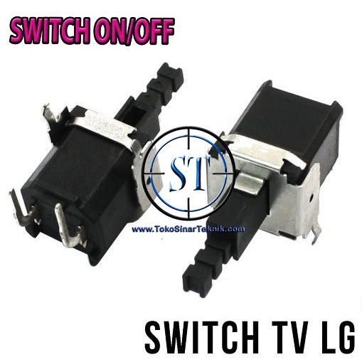 Jual Saklar Switch Tombol Power On Off TV LG Bengkok 2 Kaki Swith ...