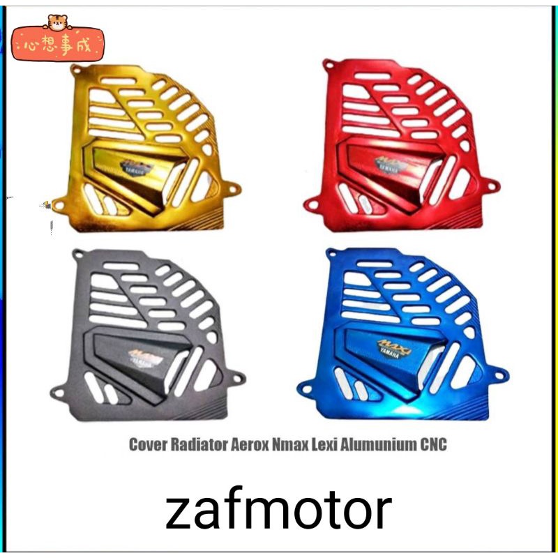 Jual Cover Radiator CNC NMAX New/Old Aerox exi Model CNC+Baut | Shopee ...