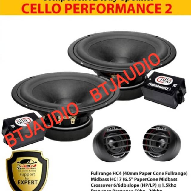 Jual SPEAKER SPLIT COMPONENT 2 WAY CELLO PERFORMANCE 2 (ORIGINAL RESMI ...