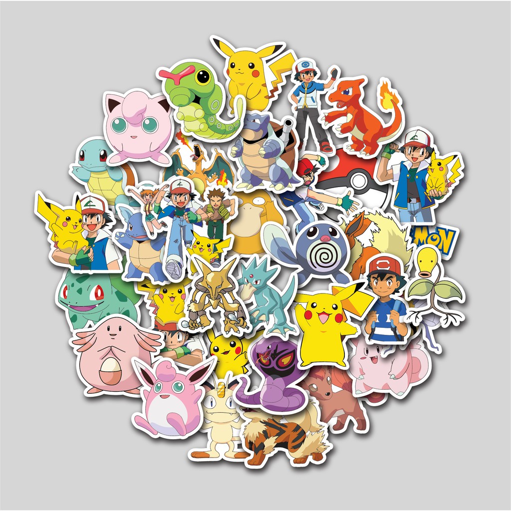 Jual STICKER PACK POKEMON | STICKER TUMBLER | STIKER LAPTOP KOPER HELM ...