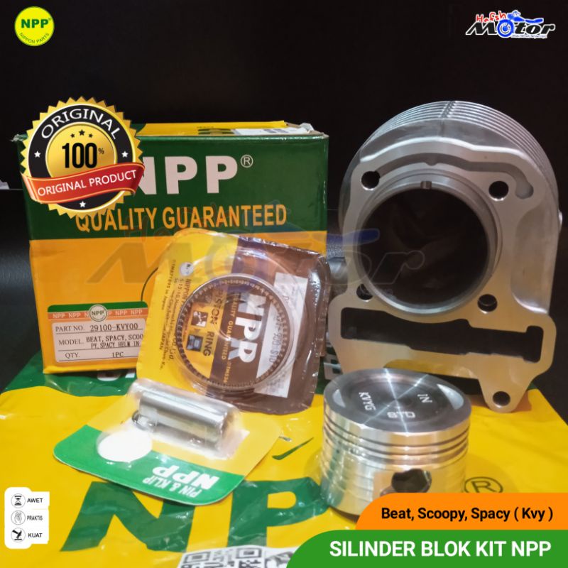 Jual Blok Boring Silinder Cylinder Seher Piston Set Kit Honda Beat