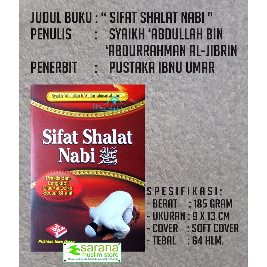 Jual Buku Saku Sifat Shalat Nabi Shopee Indonesia