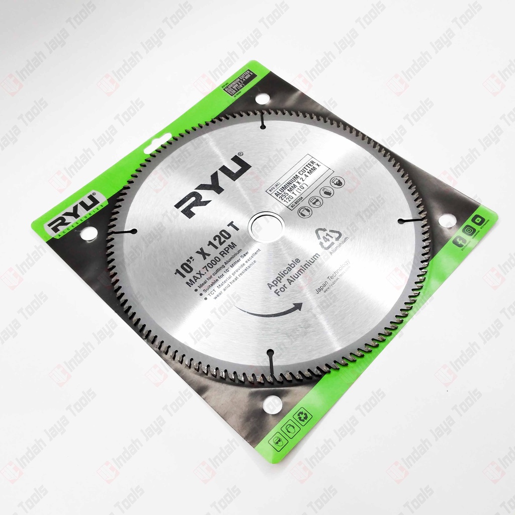 Jual RYU 10 X 120T ALUMUNIUM Saw Blade Mata Pisau Potong Gergaji Kayu ...
