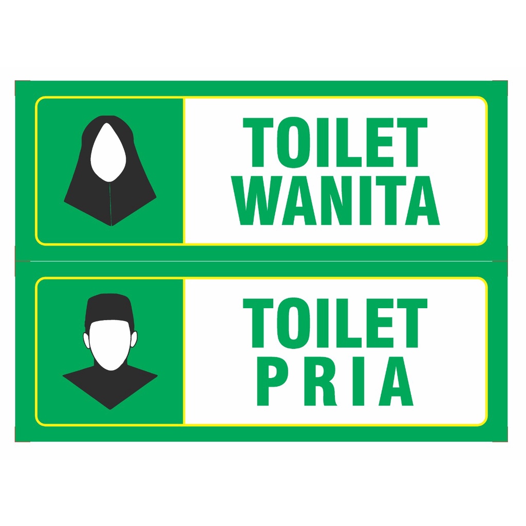 Jual Akrilik Toilet Pria / Wanita Cocok untuk Musholla Masjid | Shopee