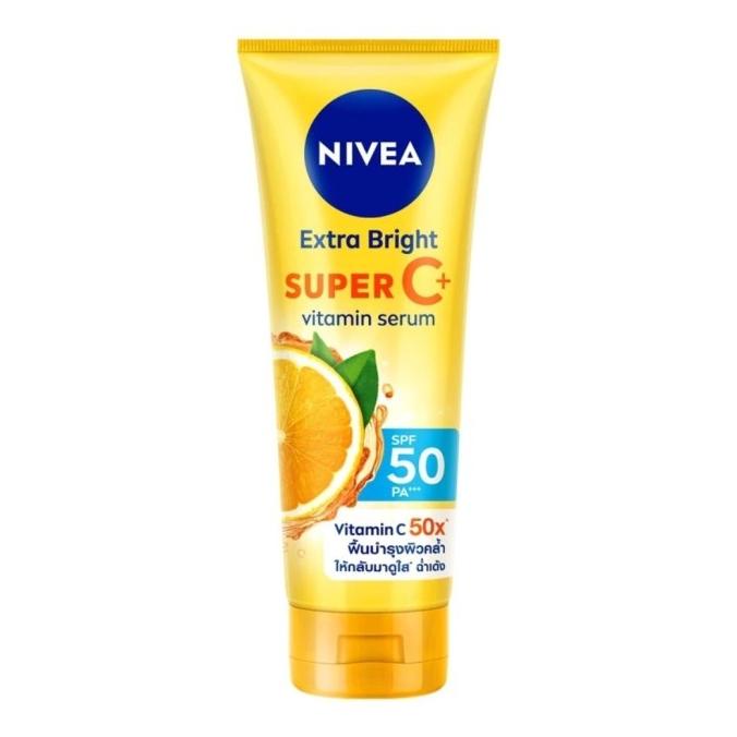 Jual nivea extra bright super C plus C+ vitamin serum SPF 50+++ 180ml Shopee Indonesia