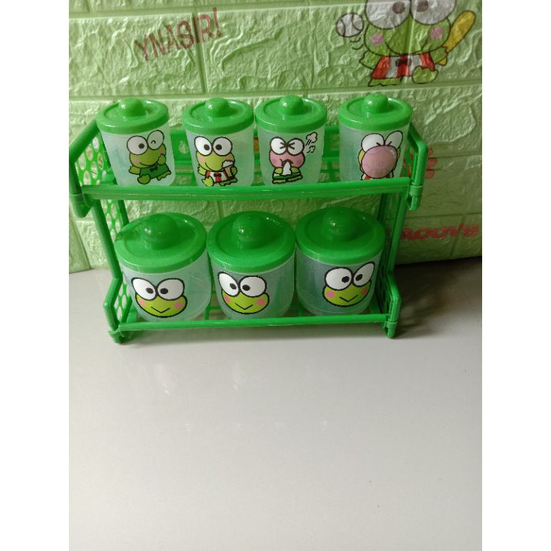 Jual rak bumbu keropi/keroppi/Mickey mouse/hello Kitty/Doraemon ...