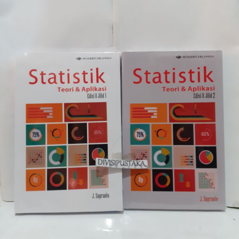 Jual Paket 2 Buku Statistik Teori Dan Aplikasi J.Supranto Jilid 1 Dan 2 ...