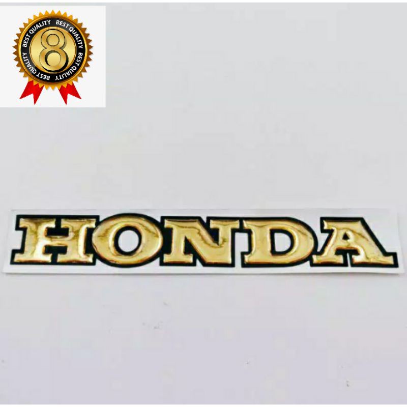 Jual Sticker Timbul Sticker Timbul Emblem D Logo Honda Crome Gold Thailand Thailook Superlook