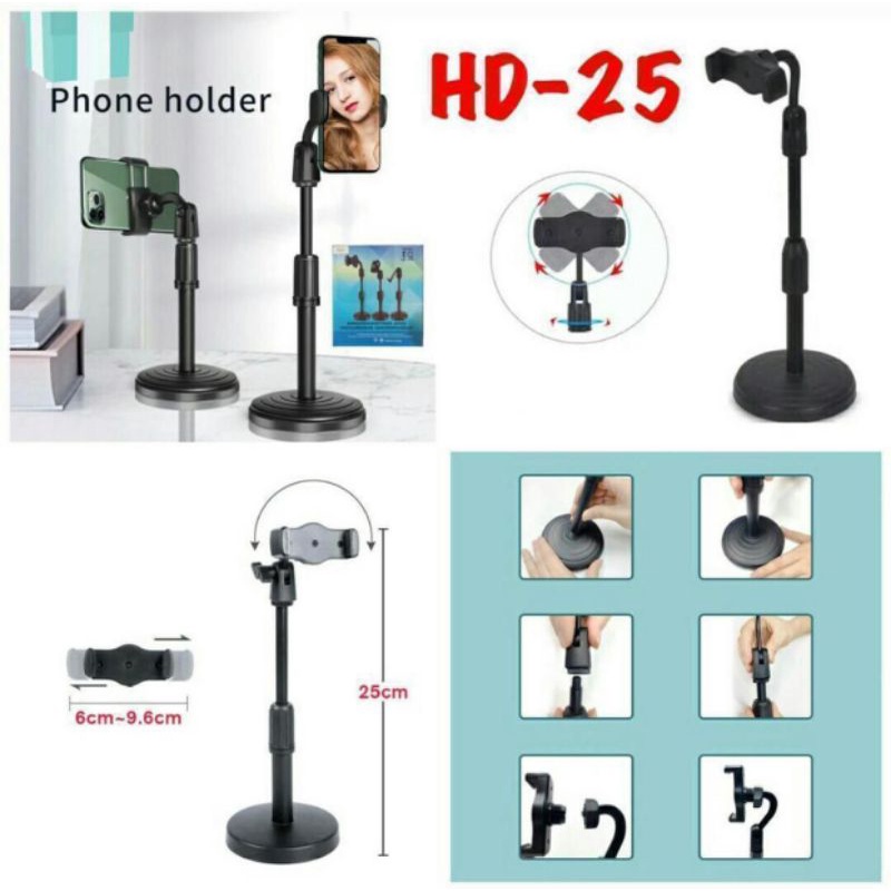 Jual Stand Holder Hp Handphone Penyangga Broadcasting Putar Desktop