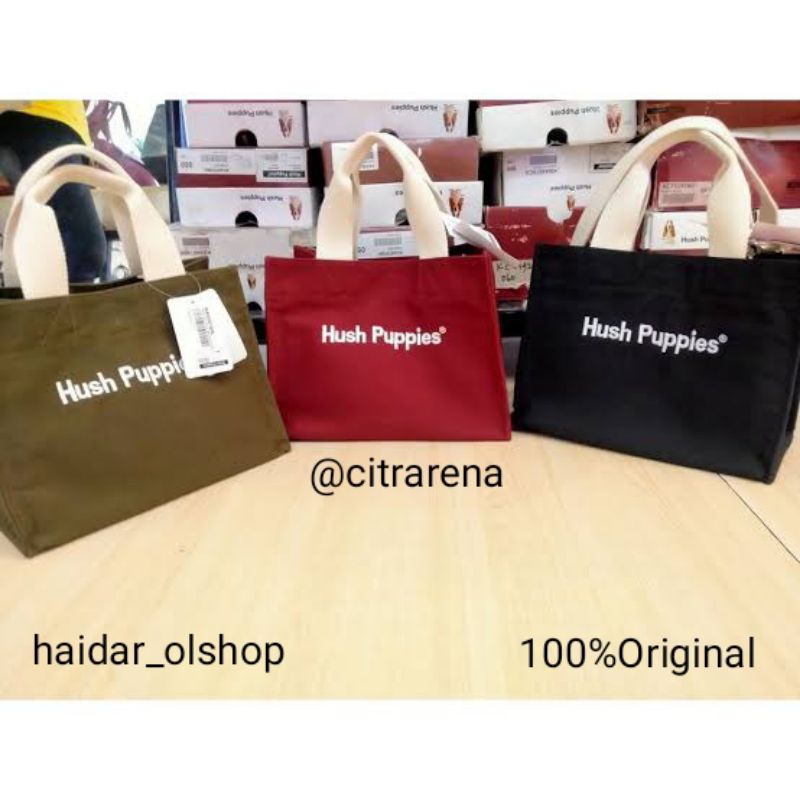 Jual Original Store Canvas Tote Bag Original Hush Puppies Ready