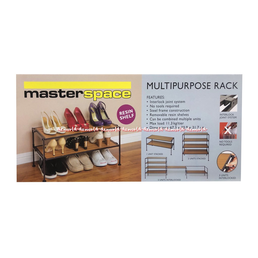Jual Masterspace Multipurpose Rack Rak Sepatu Bisa Susun Bertingkat ...