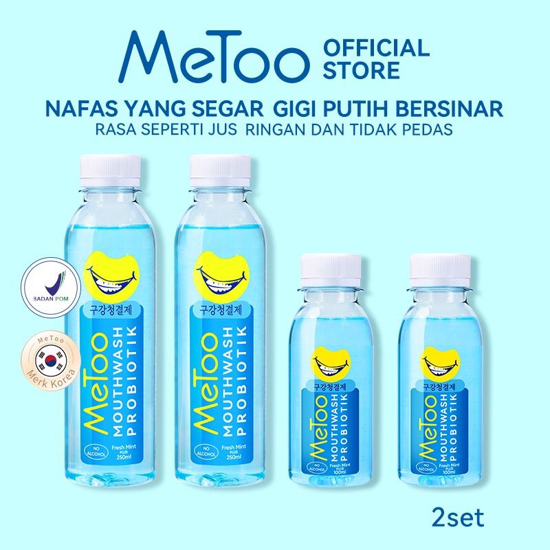 Jual MeToo Mouthwash Fresh Mint / Obat Kumur Probiotik / Nafas segar