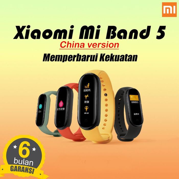 Jual Xiaomi Mi Band 5 AMOLED Miband 5 Smartwatch ORIGINAL - CHINA Ver ...