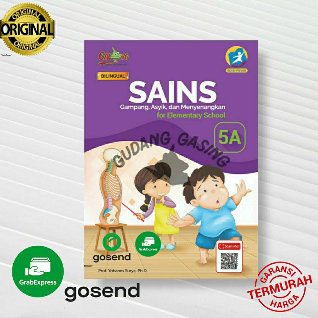 Jual Buku Sains Gasing Kelas 5a Bilingual Sd Kurikulum 2013 K13 Bilingual Karangan Prof Yohanes 2218