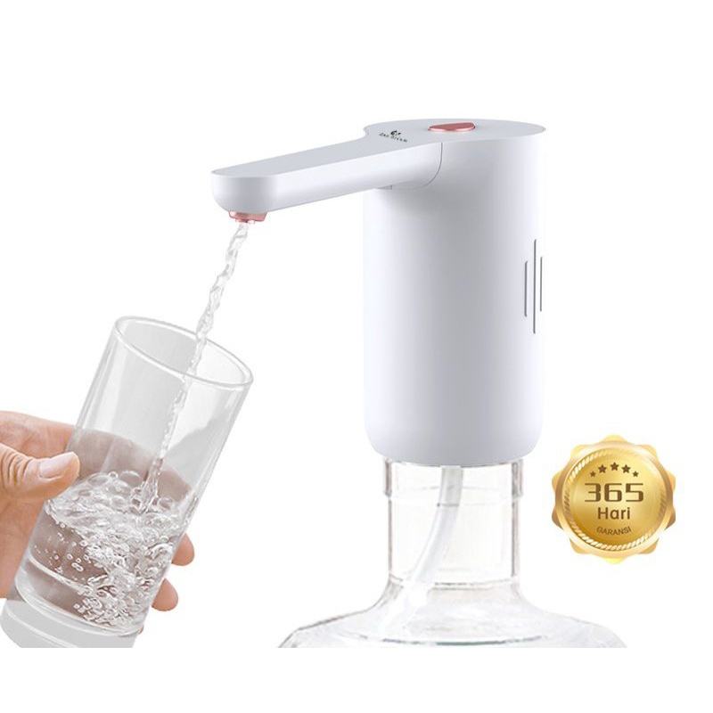 Jual Pompa galon elektrik usb model terbaru ada dudukan gelas tatakan ...