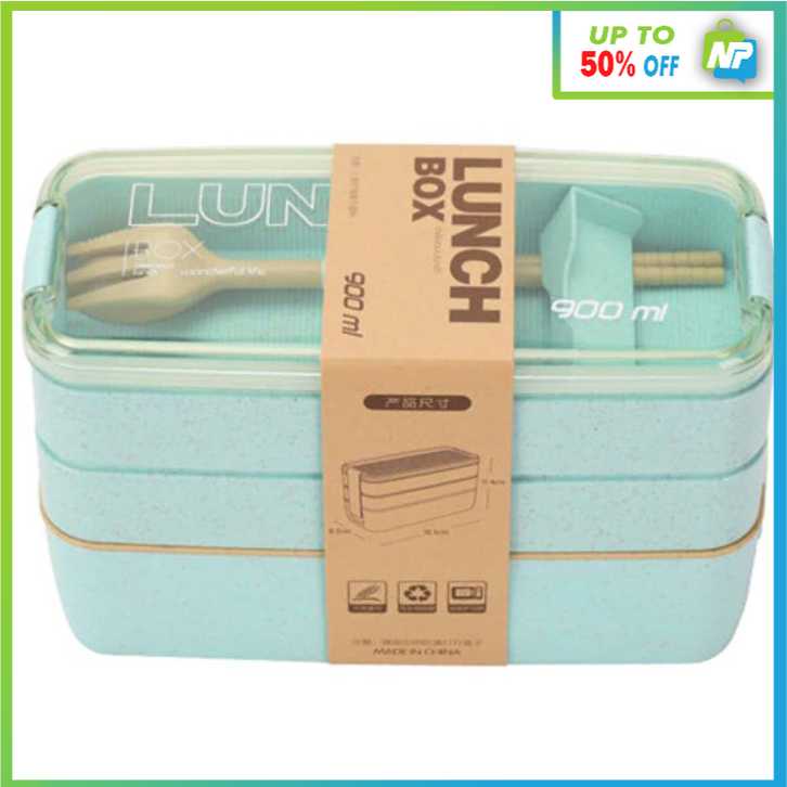 Jual Kotak Makan Rantang Susun 3 Plastik Minimalis Anak Anti Tumpah ...