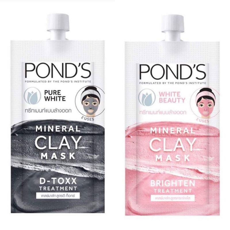 Jual Pond's Bright Beauty Clay Mask / Pond's Pure White Mineral Clay