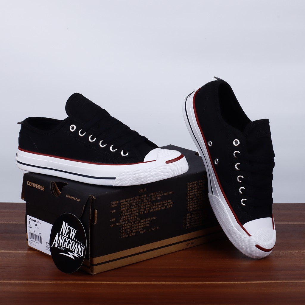 Jual Converse X UNDEFEATED Jack Purcell Black White Red Ox Low Shopee Indonesia