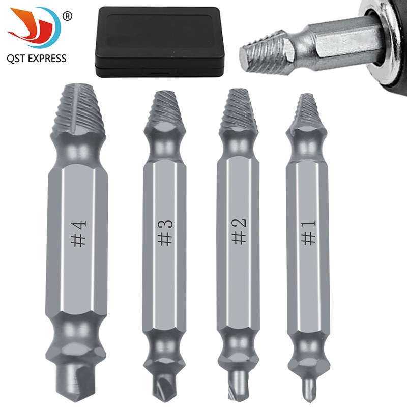 Jual Pre Order 4pcs Carpenters Screw&Bolt Extractor Guide Drill Removal ...